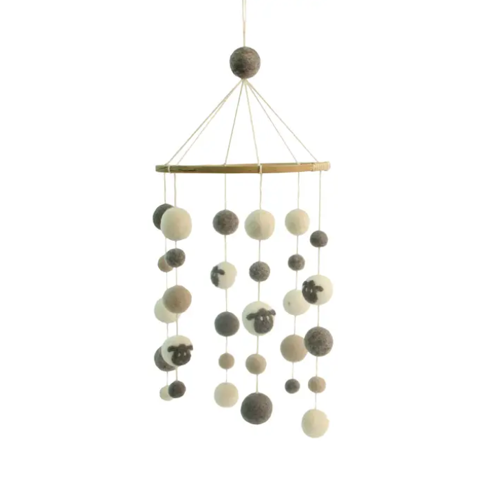 Felt Sheep Mobile