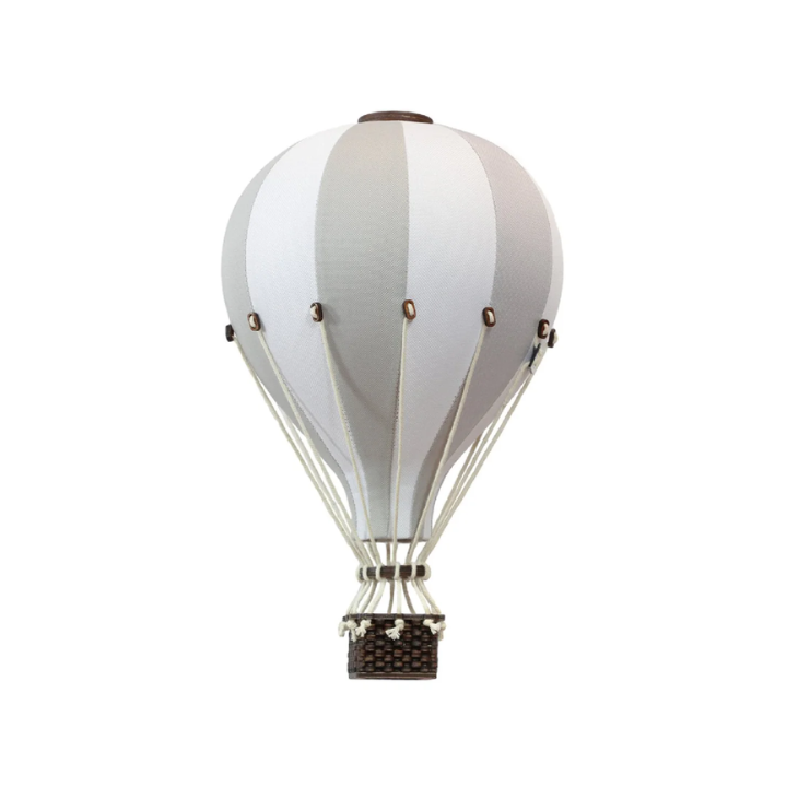 Hot Air Balloon | White & Light Grey