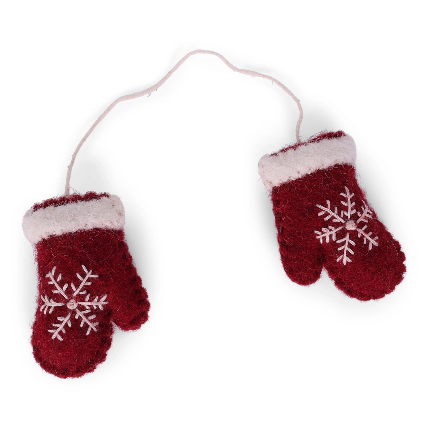 Felt Mittens | Red