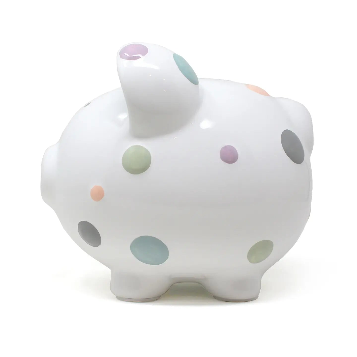 Pastel Polka Dot Piggy Bank