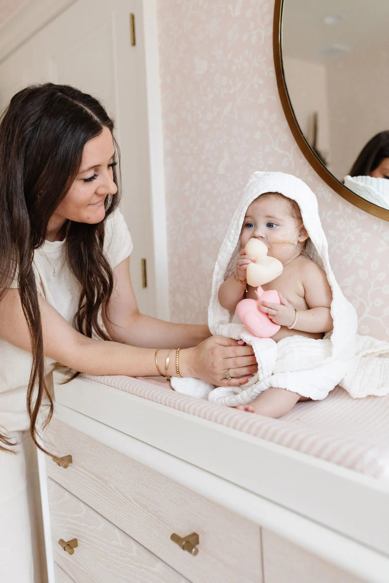 Infant Hooded Towel | White