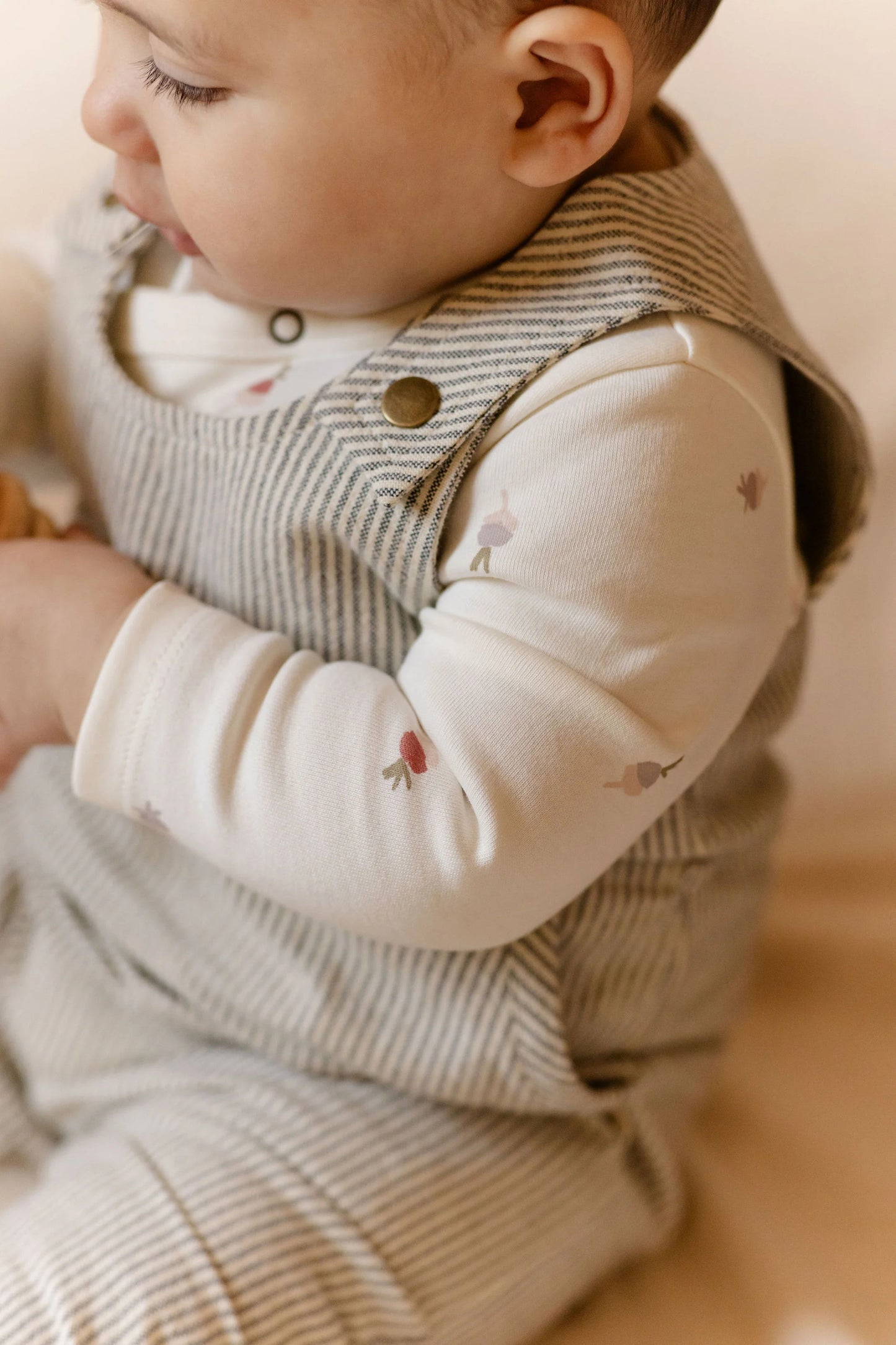 Railroad Baby Overall | Striped
