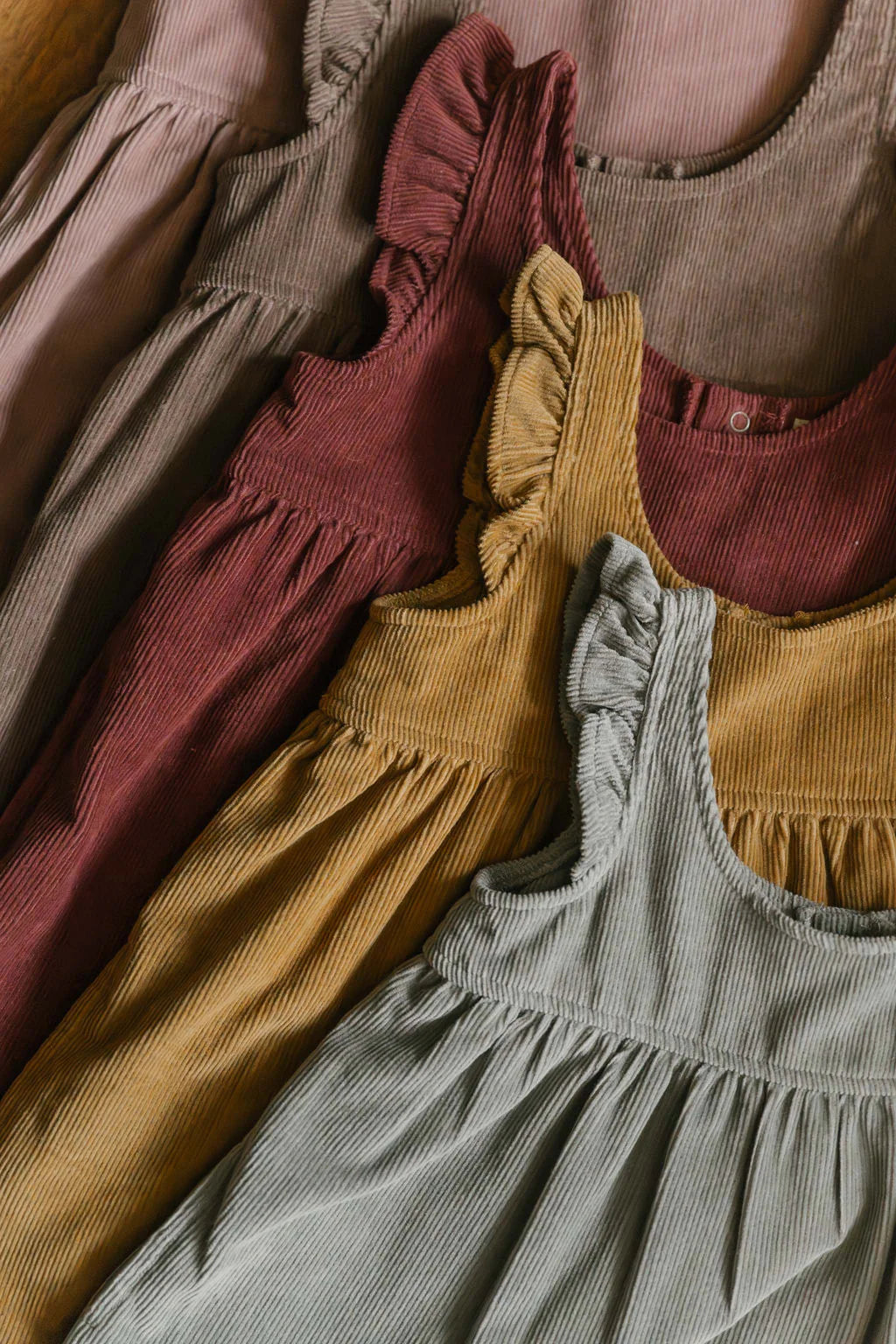 Corduroy Pinafore Dress | Sage