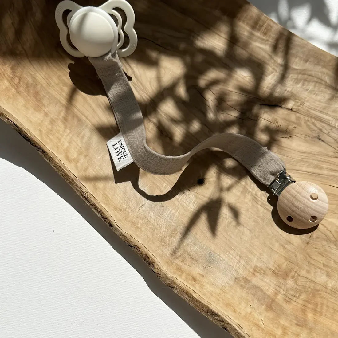 Linen Pacifier Dummy Strap