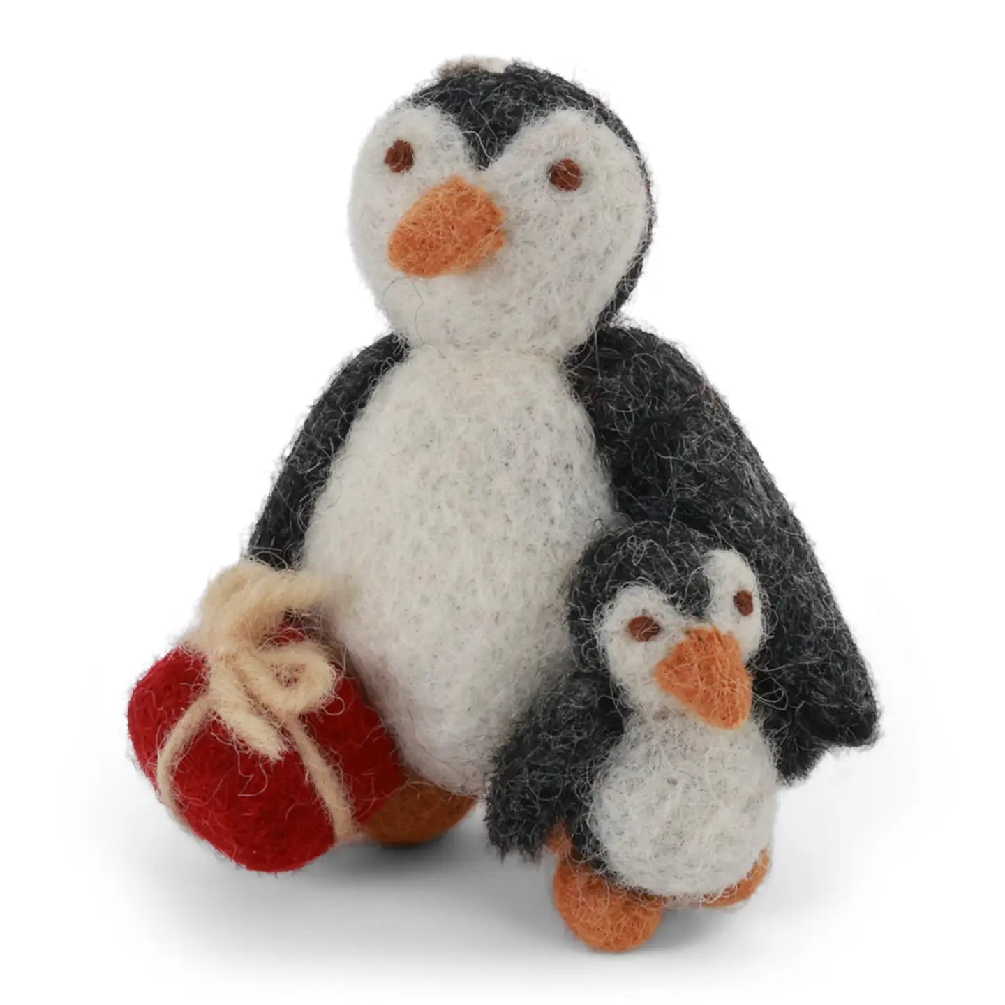 Penguin + Baby Felt Ornament