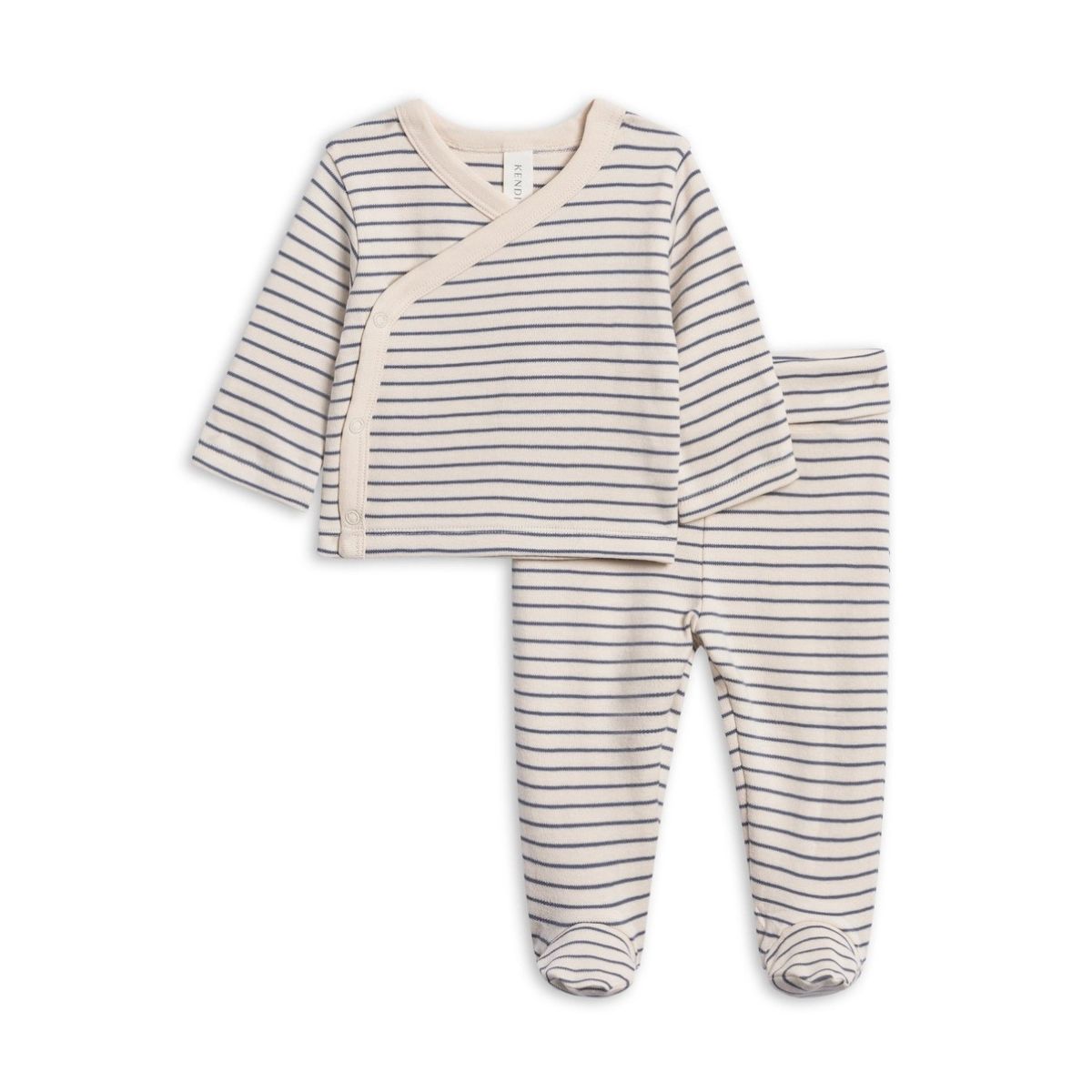 Riley 2 Piece Kimono Top and Pant Set | Windsor Stripe