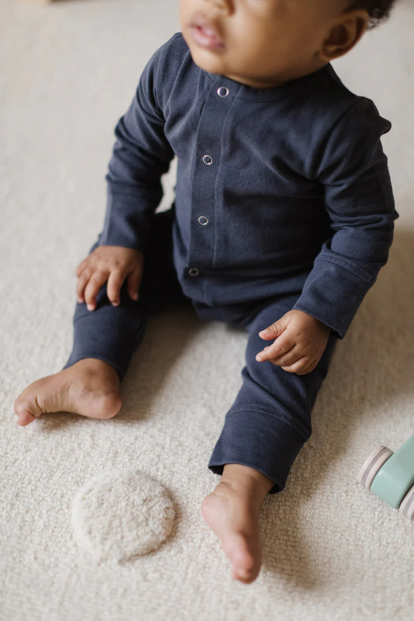 Essentials Cotton Romper | Fountain Blue