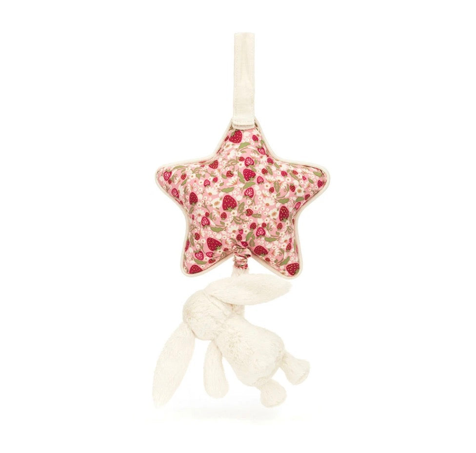 Blossom Cream Bunny Berry Musical Pull