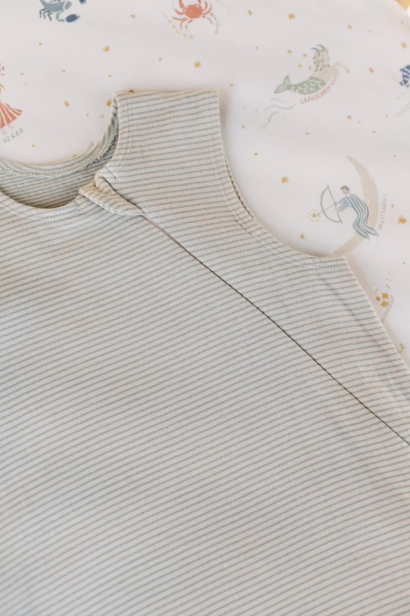 Sailor Stripe Front Zipper 1.0 TOG Sleep Bag | Sea