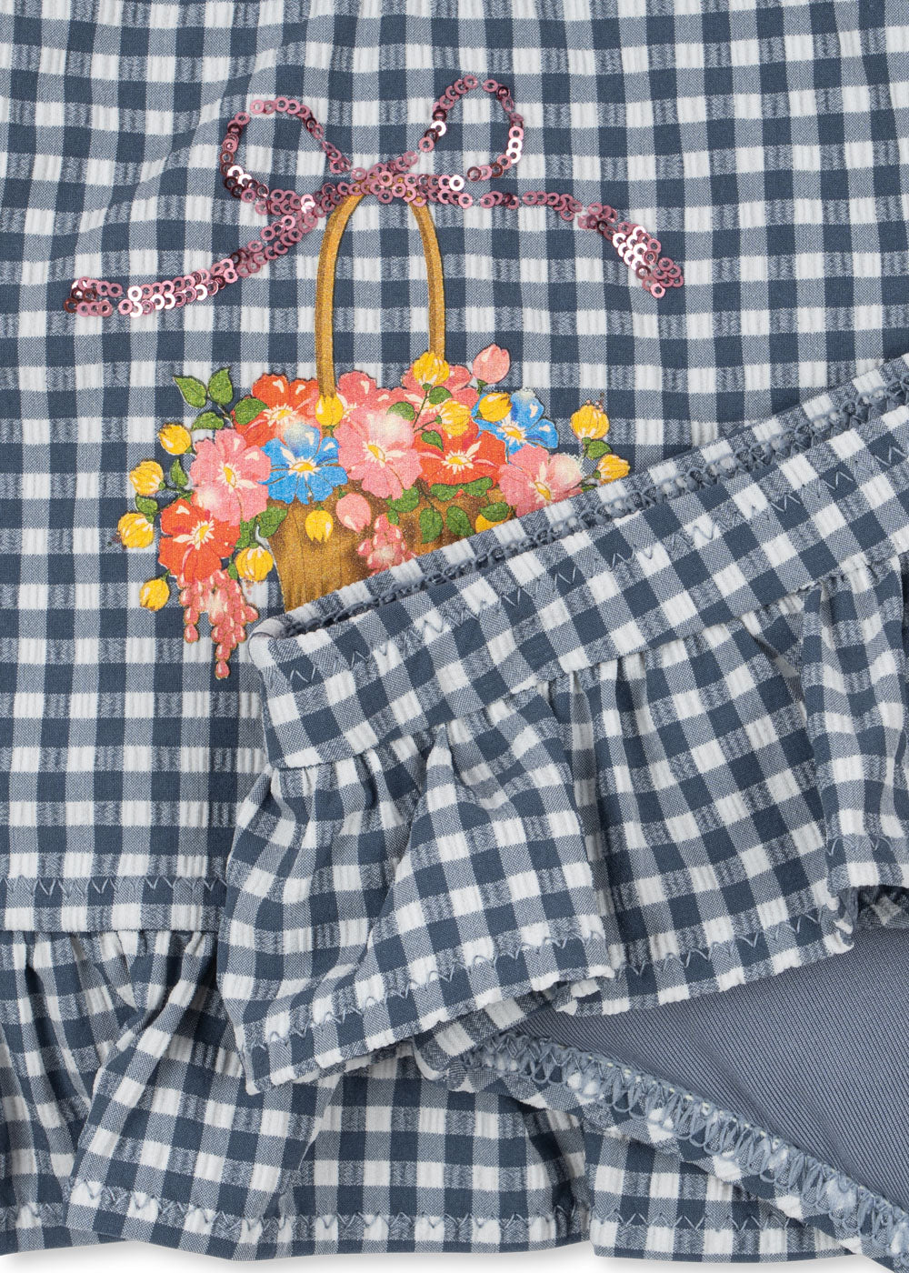 Soline Checkered Bikini | Vintage Indigo