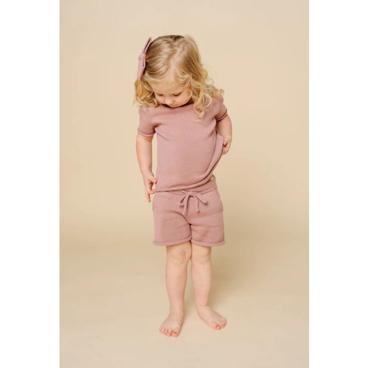 Knit Shorts | Mauve