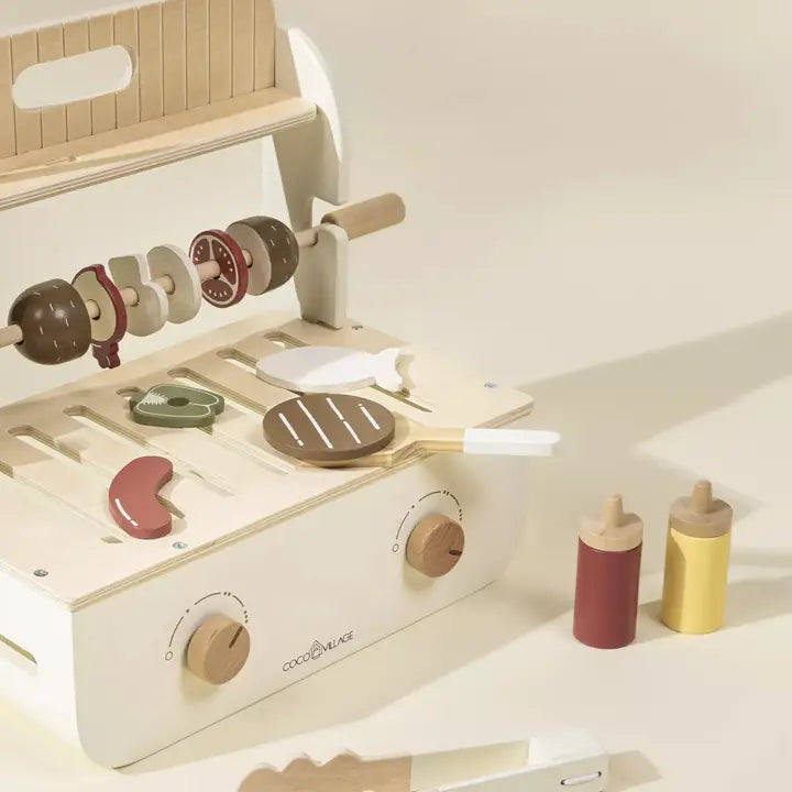 Wooden Barbeque Set