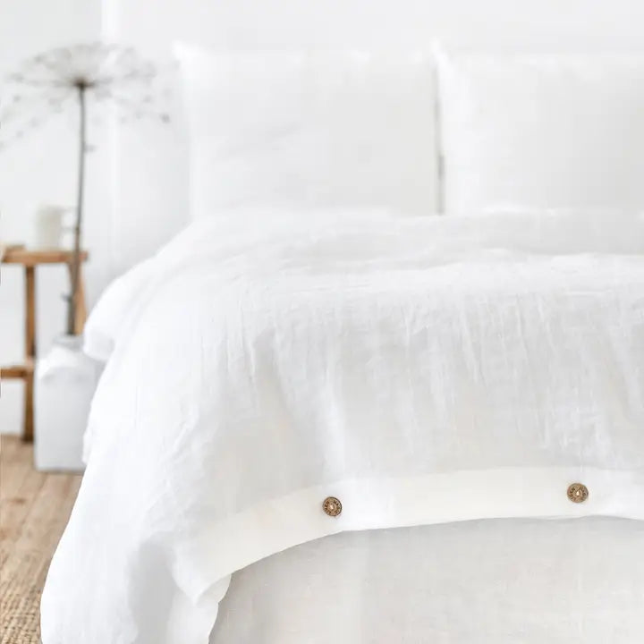 Linen Duvet Cover | White