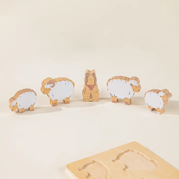 Wooden Shepard Animals | Set of 5
