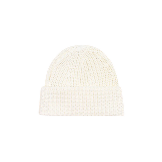 Knit Beanie | White