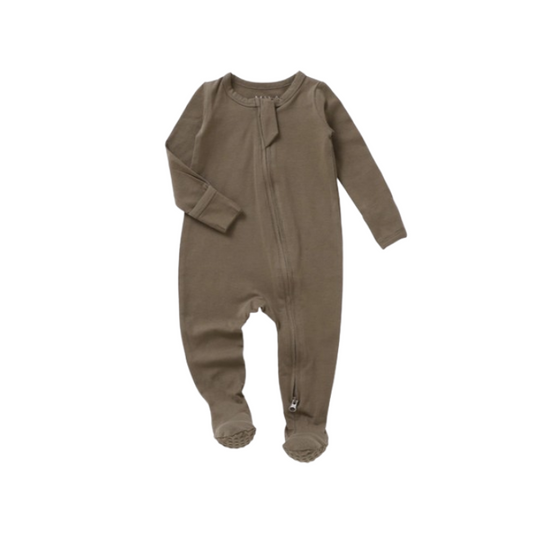 Jersey Footie | Walnut