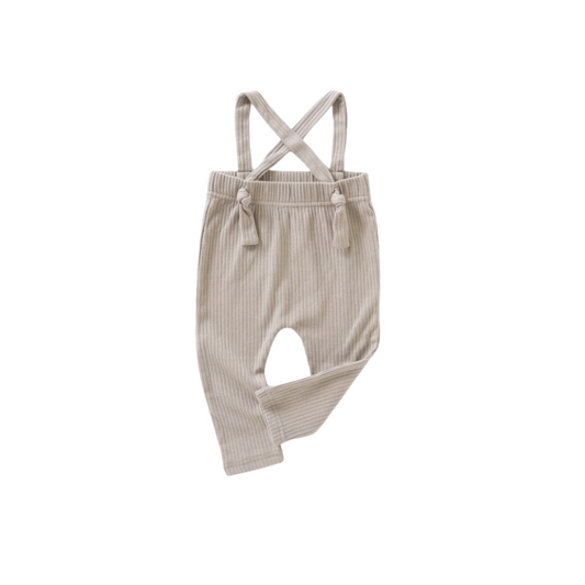 Ribbed Suspenders | Mushroom