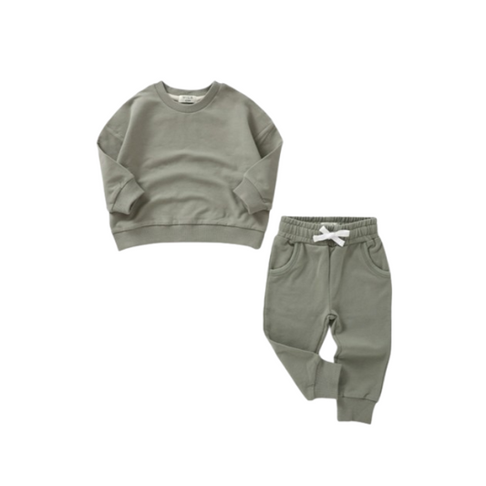 Sweatshirt & Jogger Set | Basil