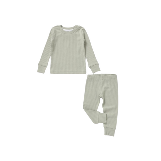 Ribbed Lounge Set | Pistachio