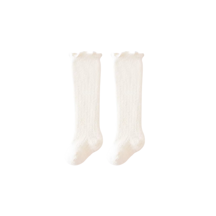 Fuzzy Ruffle Socks