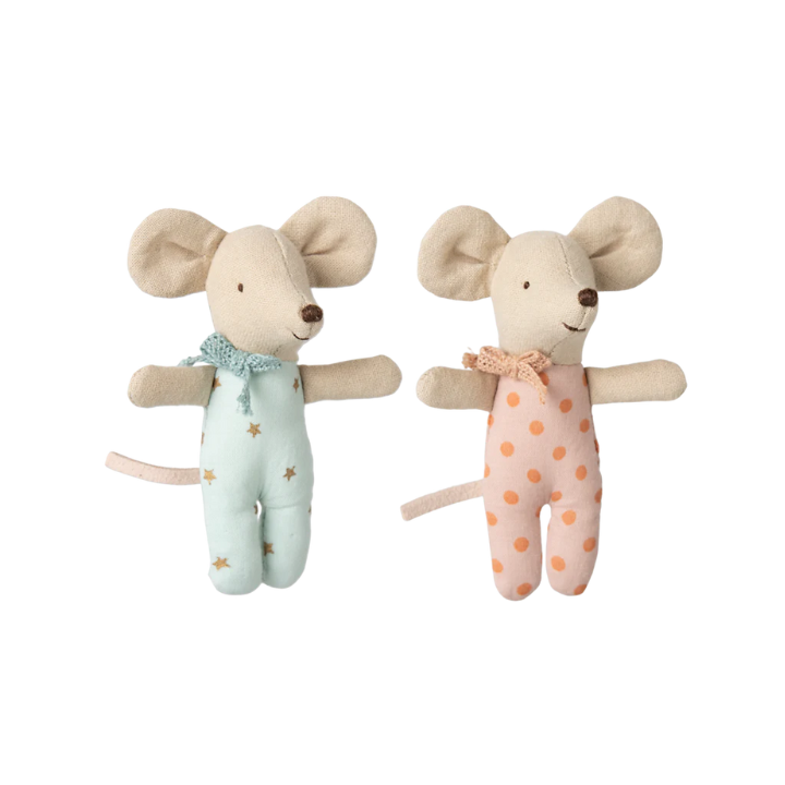 Baby Twin Mice in Matchbox