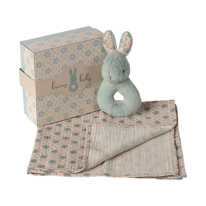 Rabbit Rattle Set | Mint
