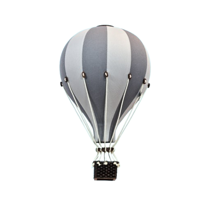 Hot Air Balloon | Light Grey & Dark Grey
