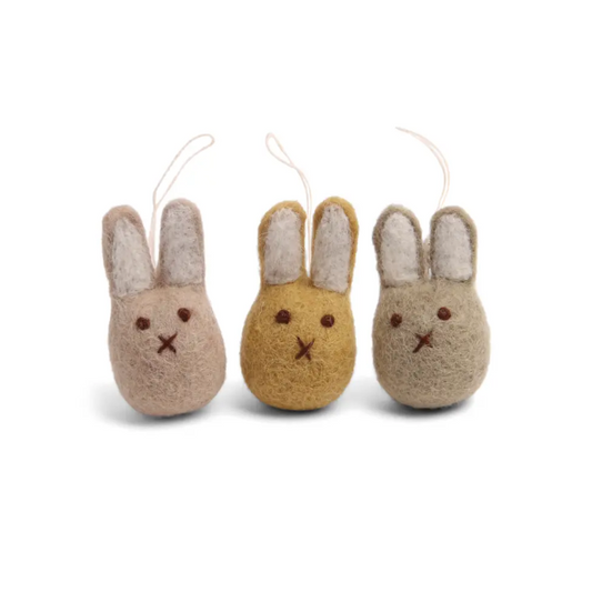 Mini Bunny Ornaments | Set of 3