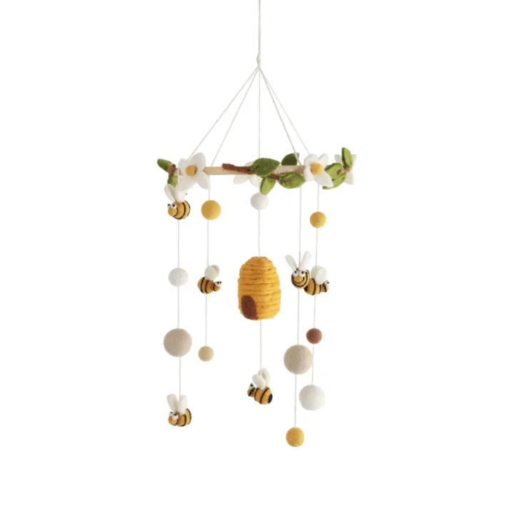 Felt Bumble Bee Mobile