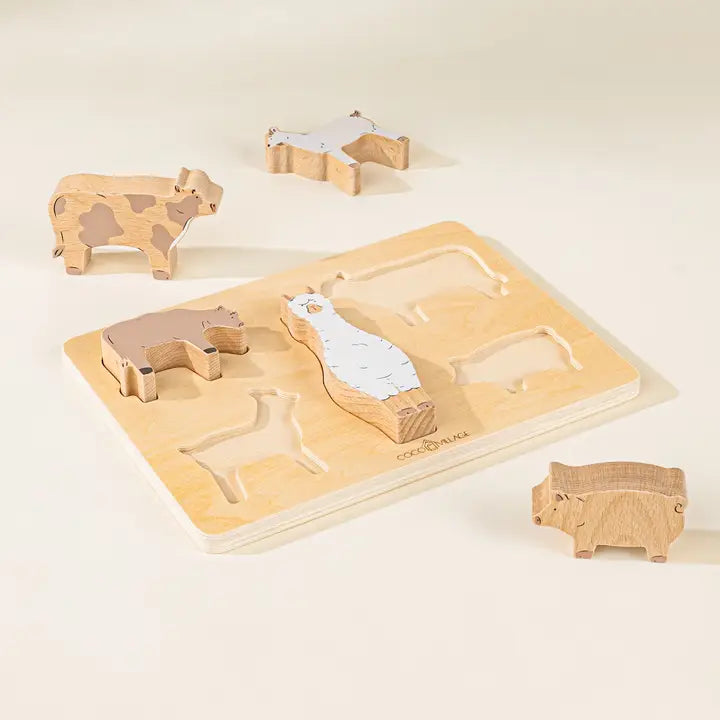 Wooden Barn Animals | Set of 5