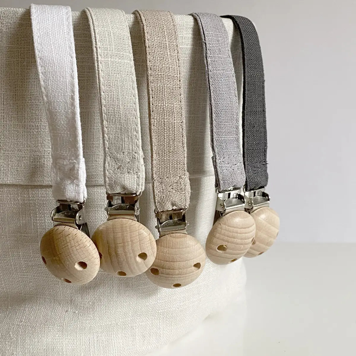 Linen Pacifier Dummy Strap