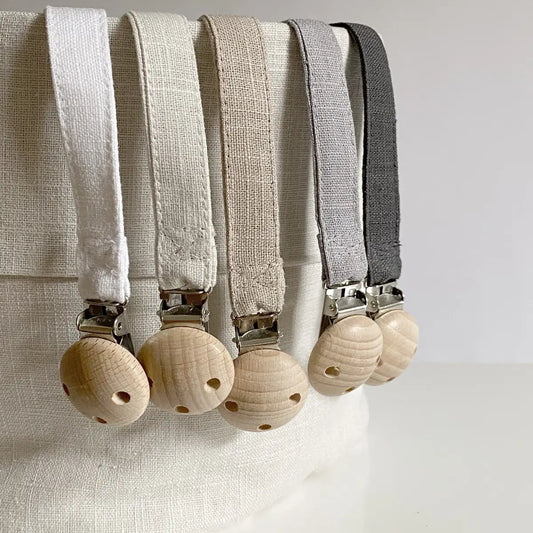 Linen Pacifier Dummy Strap
