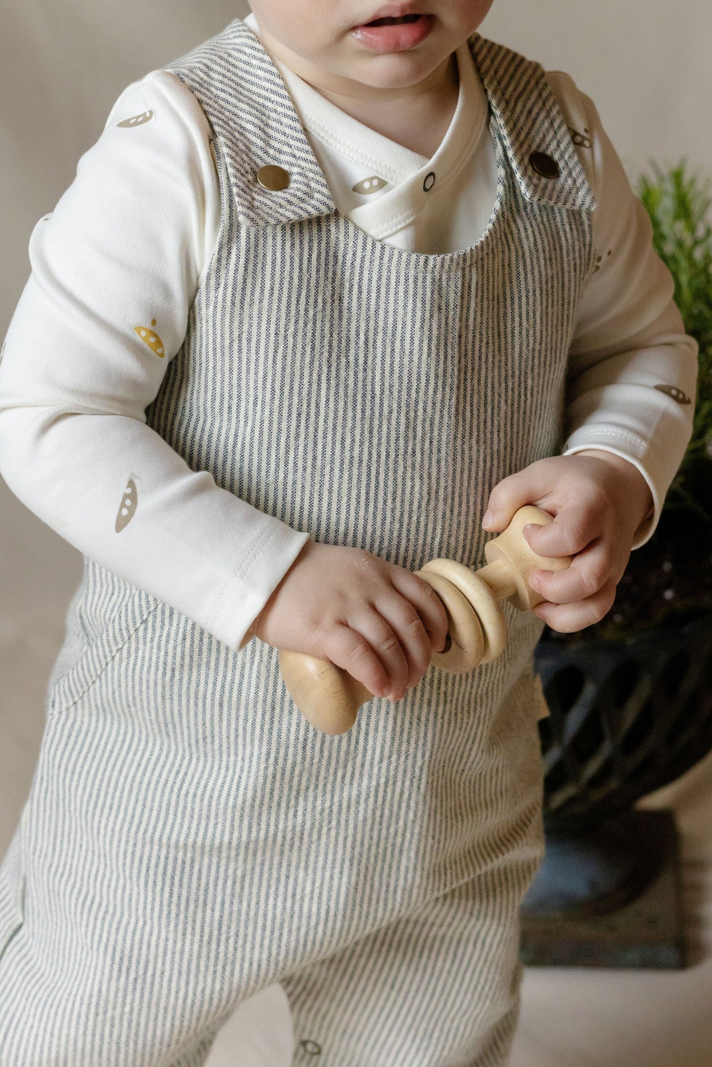 Railroad Baby Overall | Striped