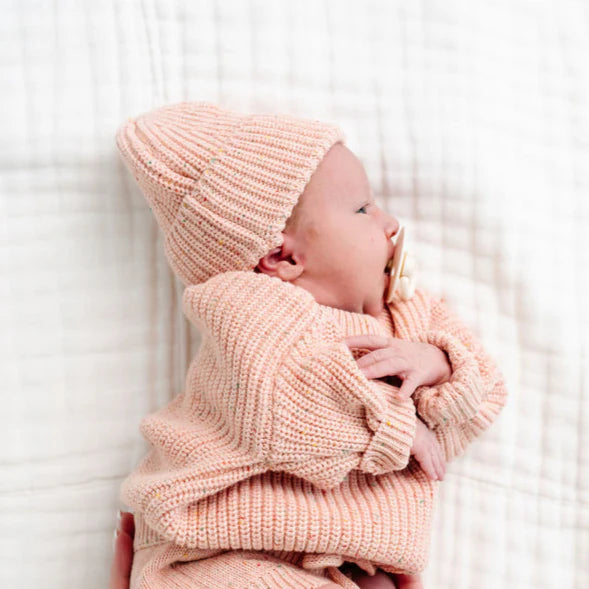 Knit Beanie | Petal Speckle