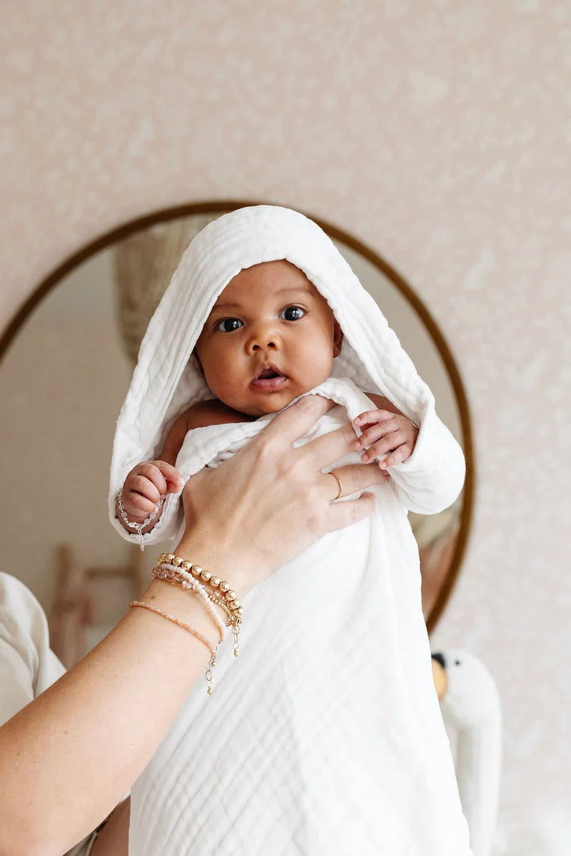 Infant Hooded Towel | White