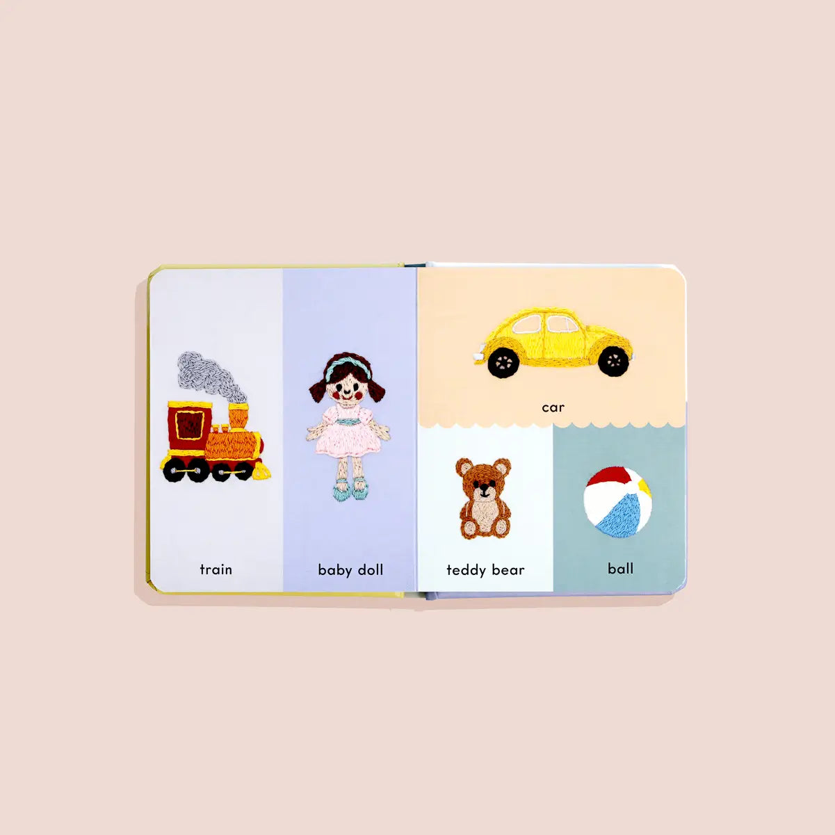 Baby's First Words Book - Embroidered Friends