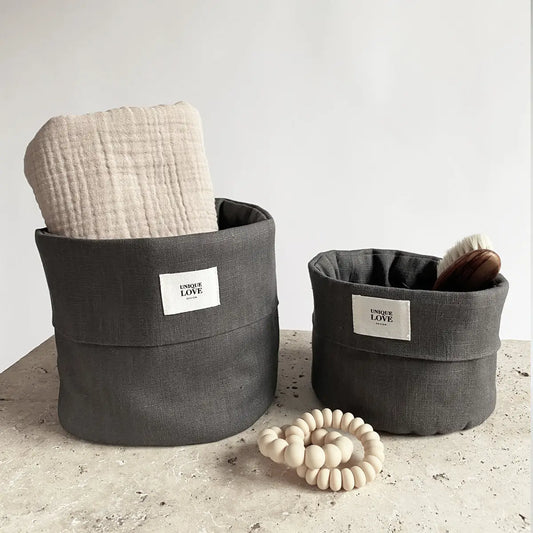 Linen Storage Baskets | Set of 2