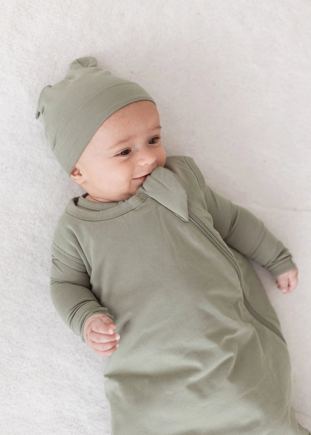 Baby Bear Beanie | Moss