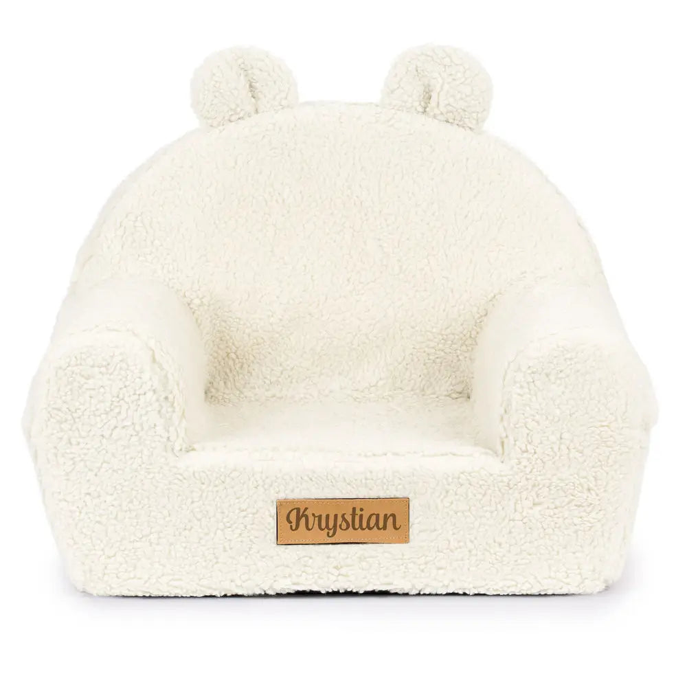 Krystian White Bear Chair