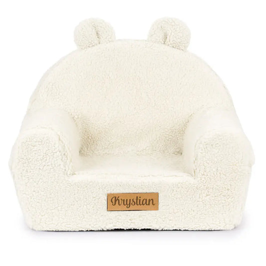 Krystian White Bear Chair