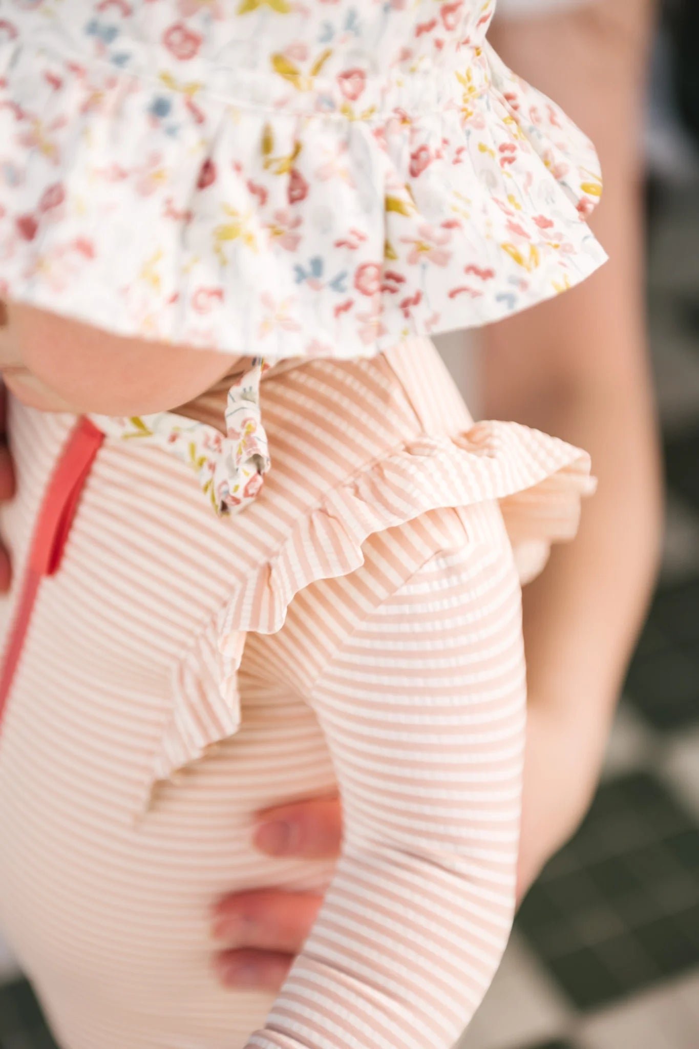 Long Sleeve Ruffle Swimsuit