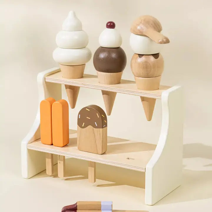 Wooden Ice Cream Set
