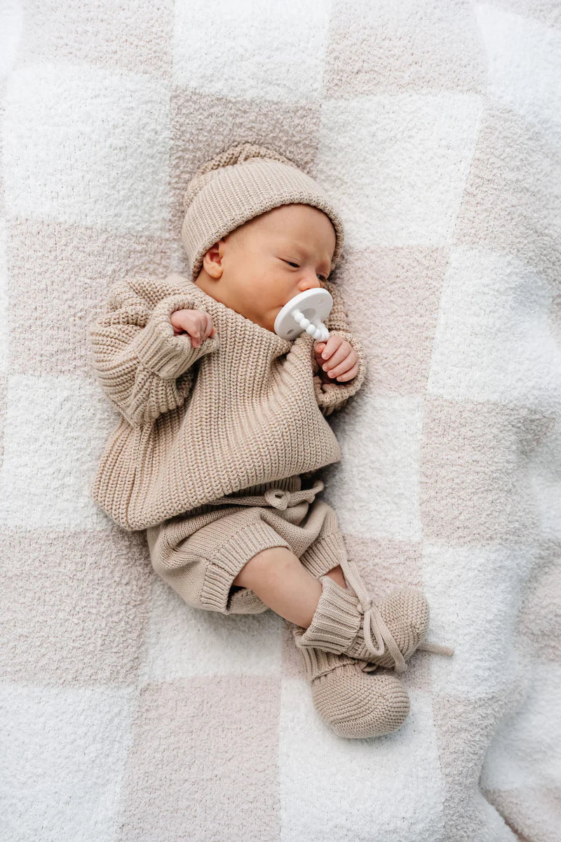 Knit Booties | Tan