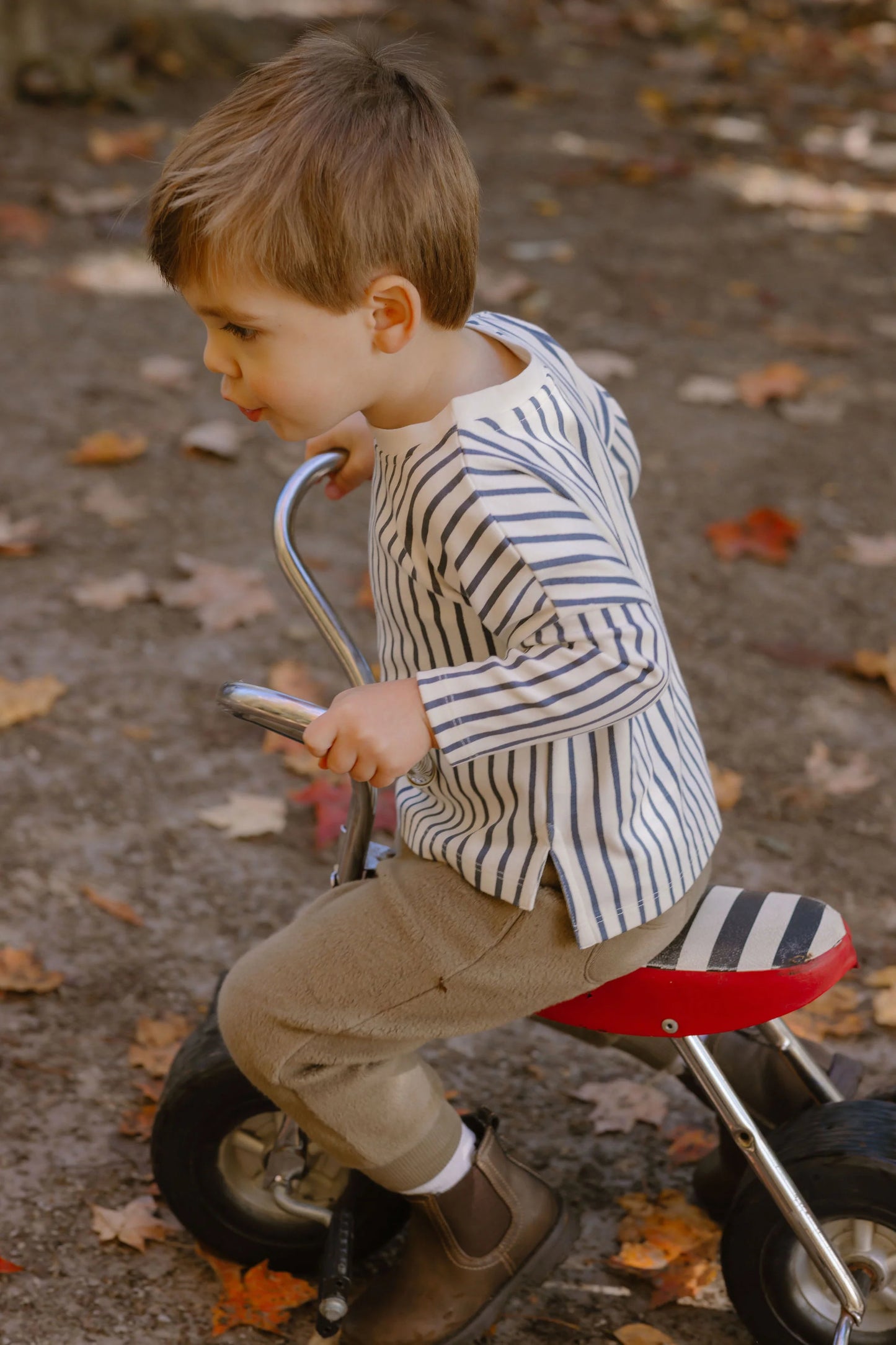 Stripes Away Long Sleeve Top | Ink