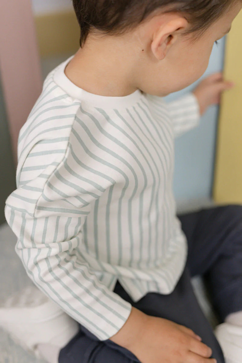 Stripes Away Long Sleeve Top | Sea