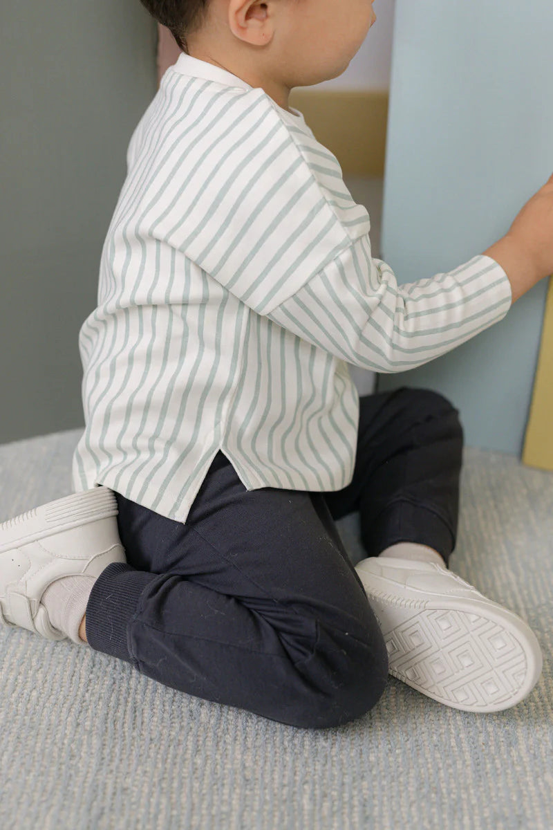 Stripes Away Long Sleeve Top | Sea