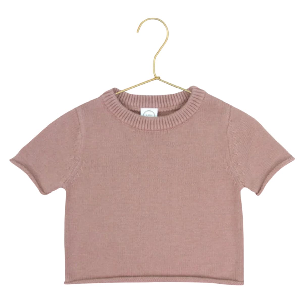 Knit Short Sleeve Tee | Mauve