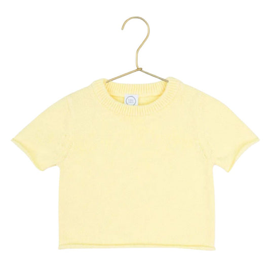 Knit Short Sleeve Tee | Butter Yellow