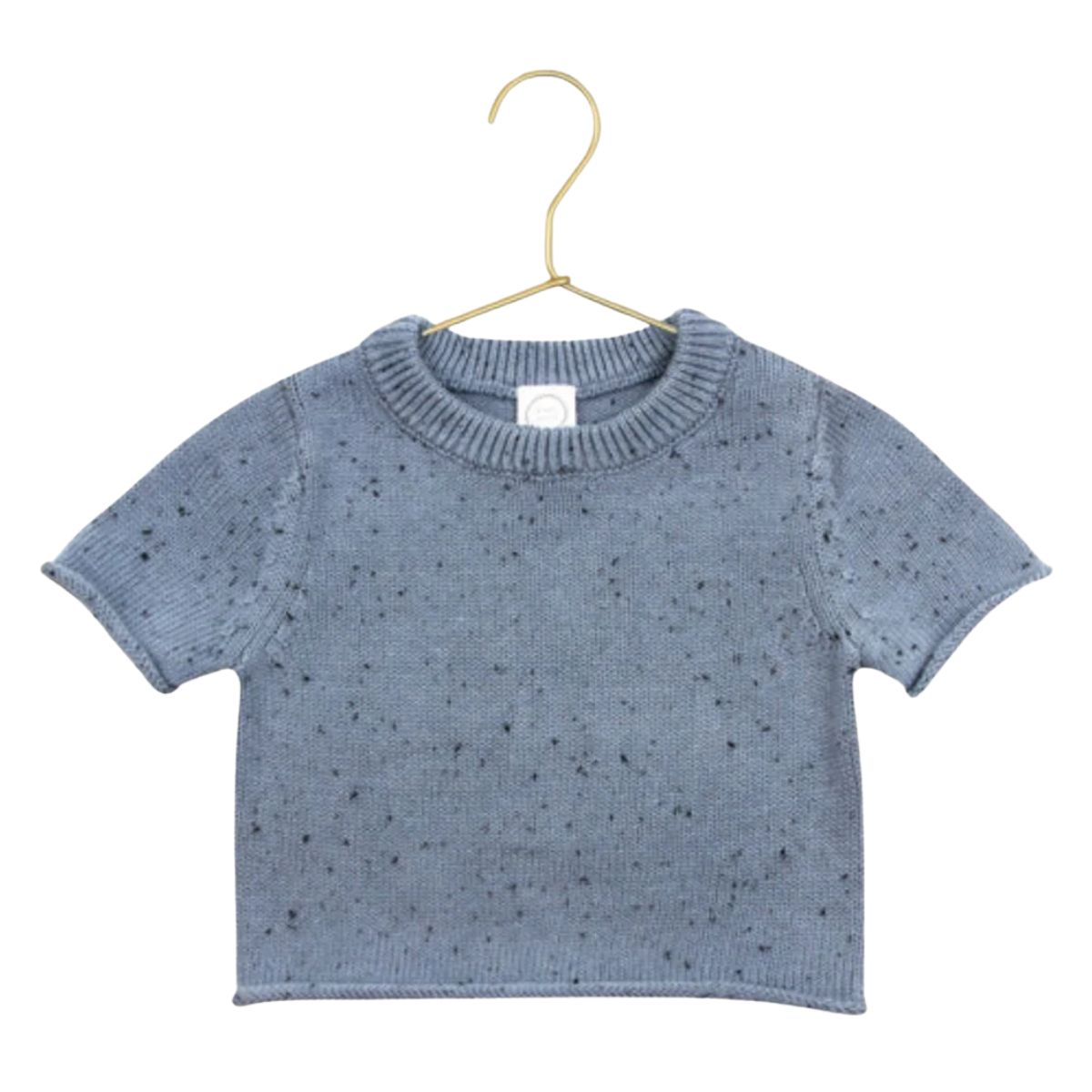 Knit Short Sleeve Tee | Cadet Speckle