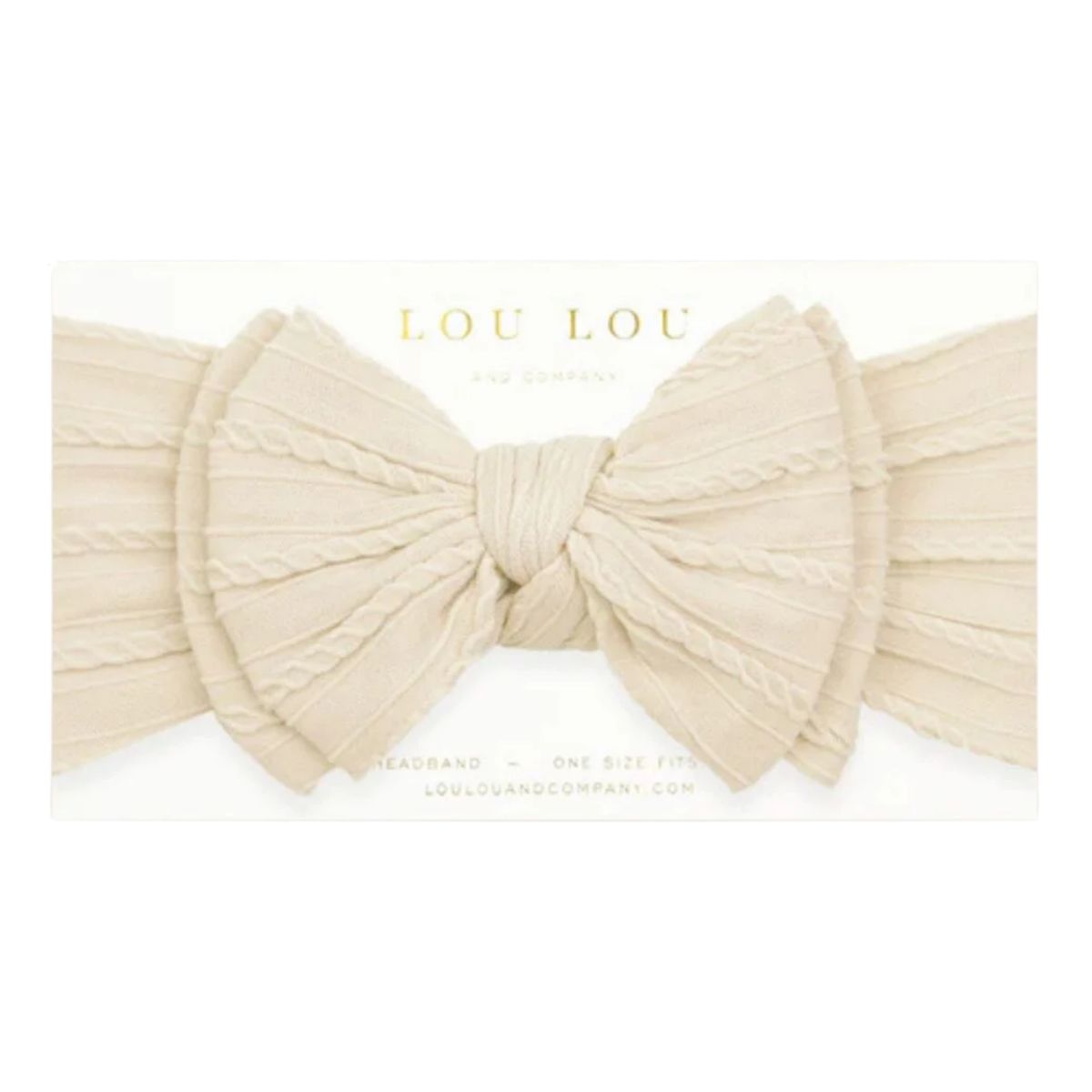 Cable Knit Headband | Oat
